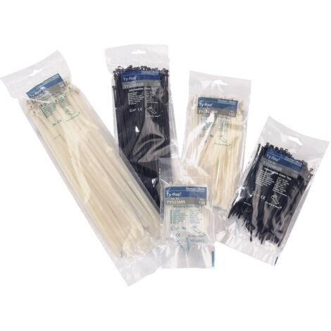 ABB TY5242MR TY5242MR Serre-câble 204 mm 3.60 mm naturel avec languette métallique 100 pc(s) S11633 (1/2)