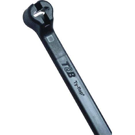 ABB TY528MXR TY528MXR Serre-câble 361 mm 4.80 mm noir avec languette métallique 100 pc(s) S11864