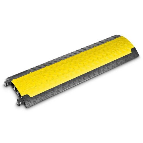 Protège-câbles Polyuréthane thermoplastique (TPU) noir, jaune DEFENDER by Adam Hall 85200 Nombre de canaux: 3 Longueur