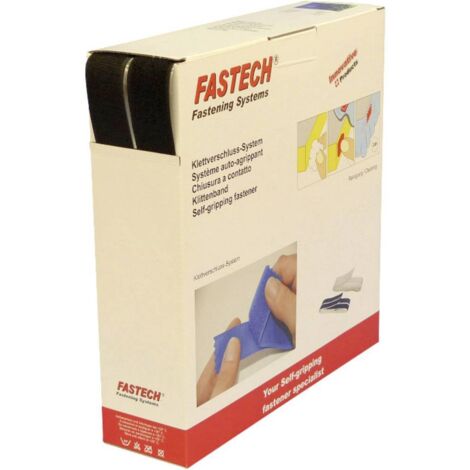 FASTECH® B30-SKL999925 Bande auto-agrippante hotmelt à coller partie velours et partie agrippante (L x l) 25000 mm x 30 (1/2)