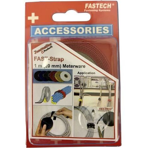 FASTECH® 910-530C Bande auto-agrippante pour grouper partie velours et partie agrippante (L x l) 1000 mm x 20 mm rouge (1/5)