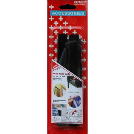 FASTECH® 909-330C Bande auto-agrippante hotmelt à coller partie velours et partie agrippante (L x l) 1000 mm x 20 mm no (1/2)