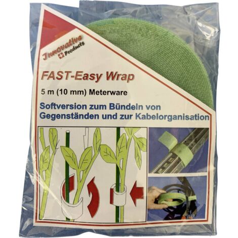 FASTECH® 701-322-Bag Bande auto-agrippante pour plantes et jardin partie velours et partie agrippante (L x l) 5000 mm x 10 mm vert 5 m S28987 (1/3)