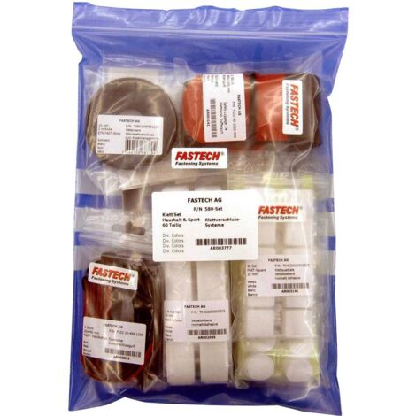 Assortiment de bandes auto-agrippantes FASTECH® 580-Set-Bag 64 pc(s) S28745 (1/5)