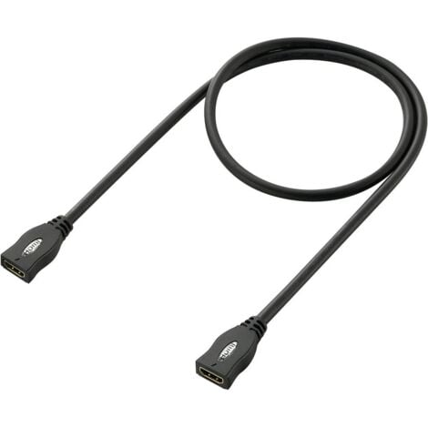 Rallonge Easy Connect fil noir 1 m