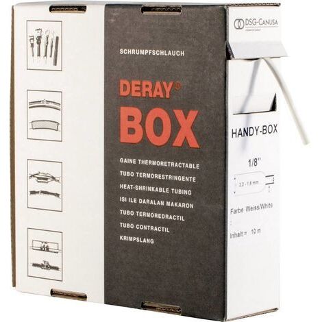 Gaine thermorétractable sans colle 2:1 DSG Canusa DERAY-Box 8610190012 transparent Ø intérieur nominal (avant réduction (1/2)