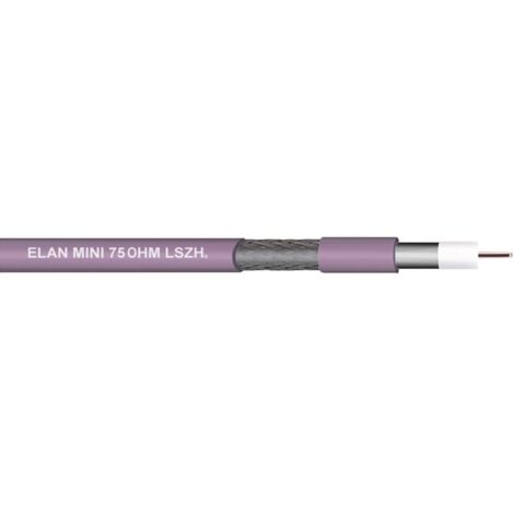ELAN 70I136 Câble coaxial Ø extérieur: 4.8 RG179 75 Ω violet 25 m