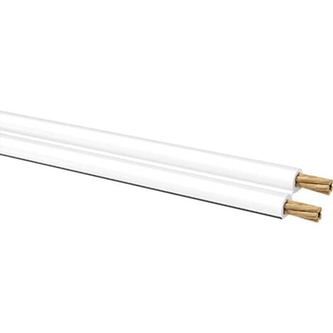 Câble plat 2x0.50 mm2, polarisé, conducteur CCA, gaine pvc