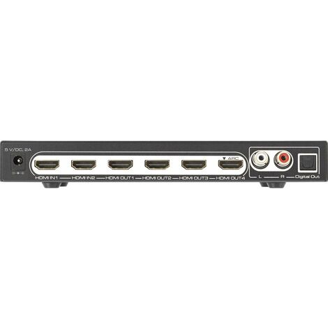 Répartiteur HDMI SpeaKa Professional 2 ports noir - Conrad