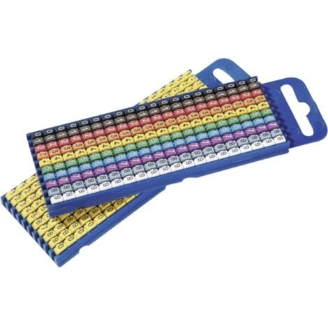 HellermannTyton WIC1-0-9-PA-CC-T1 Clip de marquage Impression 0 - 9 Plage de Ø extérieur 2 à 2.80 mm 561-01100
