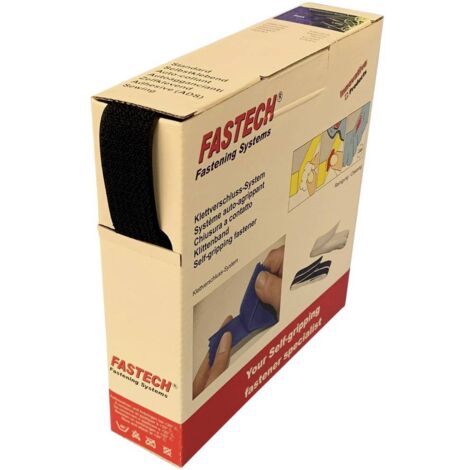 FASTECH® B25-OMNI-999910 Bande auto-agrippante à coudre, pour grouper partie velours et partie agrippante (L x l) 10 m x 25 mm noir 10 m W565471 (1/2)