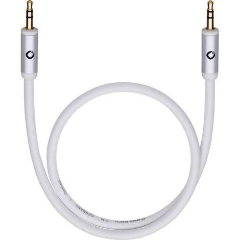 Jack audio Câble de raccordement [1x Jack mâle 3.5 mm - 1x Jack mâle 3.5 mm] 3.00 m noir contacts dorés, conducteur OFC (1/2)