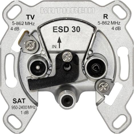 Prise antenne SAT, TV, FM Kathrein ESD 30 encastré (1/2)
