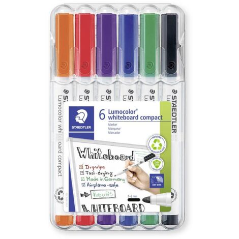 Staedtler Lumocolor 341 WP6 Marqueur tableau blanc multicolore (pas de possibilité de choisir la couleur) 1 pc(s) (1/5)