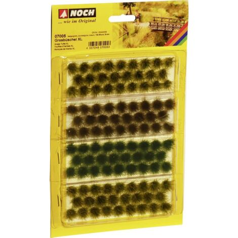 Noch Ciuffi d'erba beige-verde, verde scuro, marrone