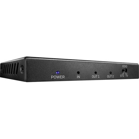38235 Lindy HDMI Splitter 4K EDID (2 Sorties) - Répartiteur HDMI avec 1 entrée HDMI et 2 sorties HDMI compatibles 4K EDID (1/5)