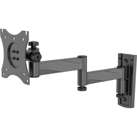 Support mural inclinable pour écran 33-76 cm – Charge max 15 kg – Norme VESA 75x75/100x100 – Bras pivotant 90° – Speaka Professional (1/5)