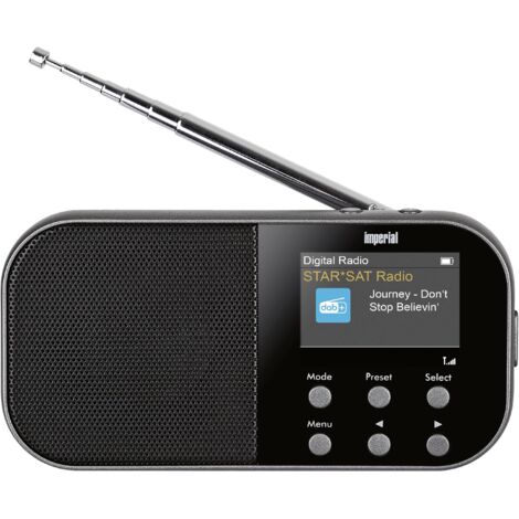 Imperial DABMAN 15 Radio de poche DAB+, FM AUX verrouillage clavier, fonction réveil, rechargeable anthracite W066872 (1/5)