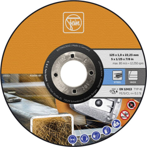 Fein 63709013010 Disque à tronçonner 125 mm 25 pc(s) (1/3)