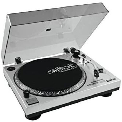 Platine vinyle USB manuelle – Entraînement par courroie – Moteur à courant continu – Compatible Windows et Mac – Sortie RCA et USB – Omnitronic (1/5)