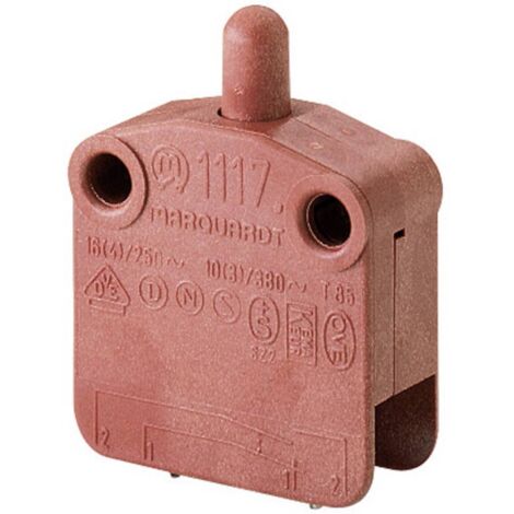 Marquardt 01117.0106-01 Bouton-poussoir 400 V/AC 16 A 1 x Off/(On) à rappel (L x l x H) 30 x 13 x 39.2 mm IP40 1 pc(s) (1/3)