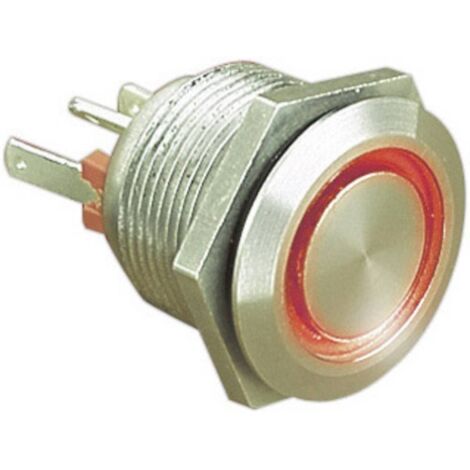 Bulgin MPI002/28/RD MPI002/28/RD Bouton-poussoir antivandalisme 24 V/DC 0.05 A 1 x Off/(On) à rappel rouge (Ø x L) 22 m (1/3)