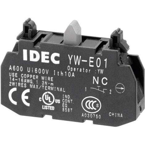 Idec YW-E01 Élément de contact 1 NF (R) à rappel 240 V/AC 1 pc(s) (1/3)