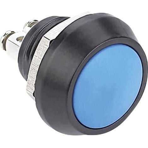 Bouton-poussoir antivandalisme TRU COMPONENTS GQ12B-A, BL 701260 48 V/DC 2 A 1 x Off/(On) IP65 à rappel 1 pc(s)