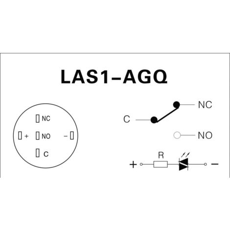 Bouton-poussoir Antivandalisme TRU COMPONENTS LAS1-AGQ-11E, BL 701310 ...