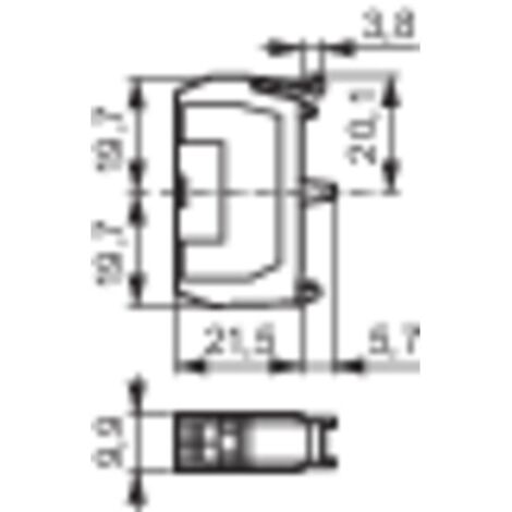 BACO 33E10 Élément de contact 1 NO (T) à rappel 600 V 1 pc(s)