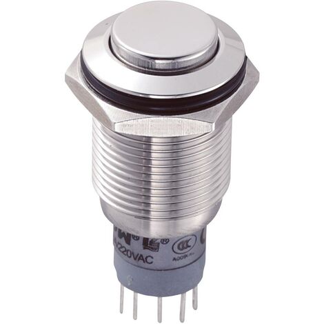 Bouton-poussoir antivandalisme TRU COMPONENTS LAS2GQH-11/S/P 701780 250 V/AC 3 A 1 x On/(On) à rappel 1 pc(s) (1/3)