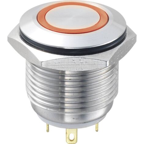 Bouton-poussoir antivandalisme TRU COMPONENTS GQ16F-10E/J/R/12V 701868 48 V/DC 2 A 1 x Off/(On) IP65 à rappel 1 pc(s) (1/3)