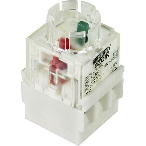 Schlegel BZOIK Élément de contact 1 NF (R), 1 NO (T) à rappel 250 V/AC 1 pc(s) D75728 (1/2)