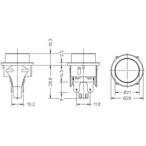 interBär 3656-001.22 3656-001.22 Bouton-poussoir 250 V/AC 16 A 2 x Off/(On) à rappel IP65 1 pc(s)