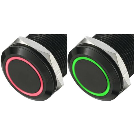 Bouton-poussoir antivandalisme TRU COMPONENTS LAS1-AGQ-11E/R-G 702477 250 V/AC 5 A 1 x Off/(On) à rappel 1 pc(s)