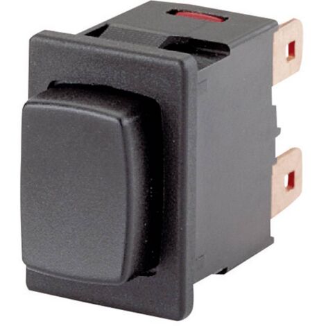 Marquardt 1684.1101 1684.1101 Interrupteur à pression 250 V/AC 16 A 2 x On/Off à accrochage (L x l) 21 mm x 15 mm IP40 (1/5)