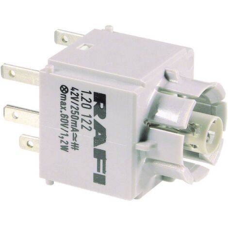 RAFI 1.20123.001 Élément de contact avec culot d'ampoule 1 NF (R), 1 NO (T) à rappel 250 V 1 pc(s) (1/3)