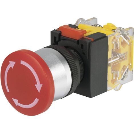 Arrêt d'urgence TRU COMPONENTS LAS0-A3Y-11TS 704622 250 V/AC 5 A 1 NF (R), 1 NO (T) IP40 1 pc(s) (1/2)