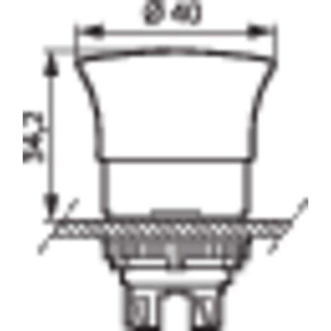 Bouton Champignon à Collerette Chromé Noir BACO - Référence 223839 L21AE03 - Pour Table De Commande, Machine, équipement Industriel - 6