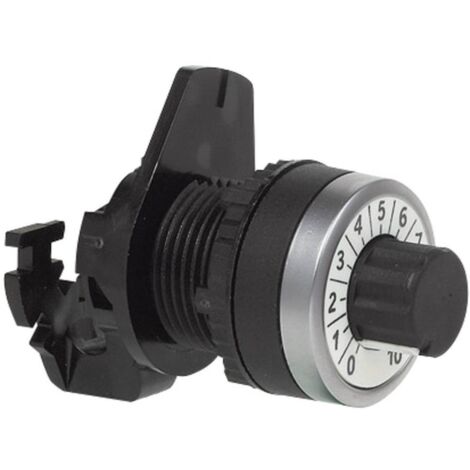 BACO 223989 L21RP03 Bouton porte-potentiomètre collerette plastique, chromé noir, chrome 1 pc(s) (1/3)