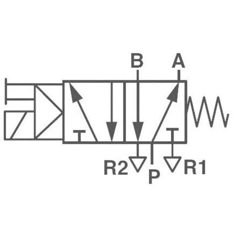IMI NORGREN Vanne pneumatique à commande mécanique V51B517A-A213J 24 V/DC Matériau du boîtier aluminium Matériau isolan (1/2)