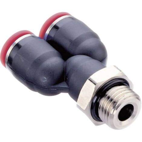 IMI NORGREN Raccord en Y C02881238 Filetage extérieur: 3/8" Ø de tuyau: 12 mm 1 pc(s) S65671 (1/2)