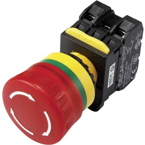 DECA A20L-V4E01Q6R Arrêt d'urgence avec élément de contact 240 V/AC 6 A 1 NF (R) IP65 1 pc(s) (1/2)