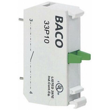 BACO 33P10 Élément de contact 1 NO (T) à rappel 600 V 1 pc(s) X50688 (1/5)