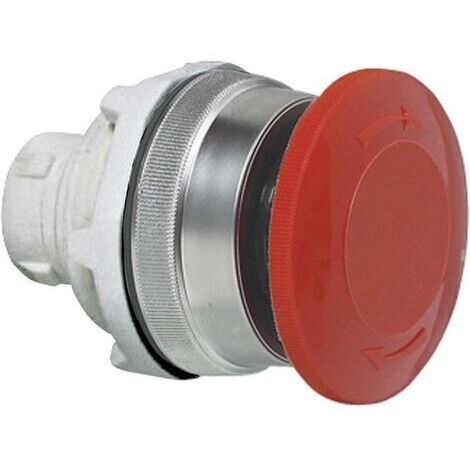 BACO 100948 T11AD01 Bouton champignon collerette plastique, chromé, brillant rouge 1 pc(s) X50079 (1/4)