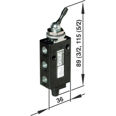 IMI NORGREN Vanne pneumatique à commande mécanique X3044302 Matériau du boîtier aluminium 1 pc(s) S69173
