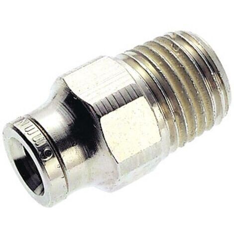 IMI NORGREN Raccord droit 101250848 Filetage extérieur: R1/2 Ø de tuyau: 8 mm 1 pc(s) (1/2)