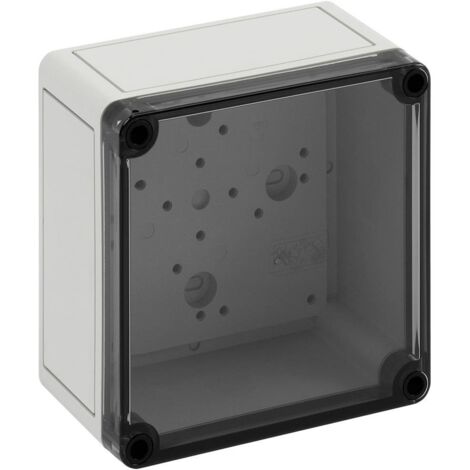 Coffret d'installation Spelsberg TK PS 1313-7-t 11100501 gris clair (RAL 7035) 130 x 130 x 75 Polycarbonate, Polystyrèn (1/3)