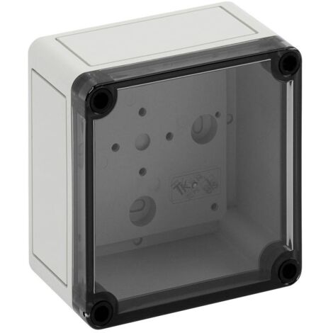 Coffret d'installation Spelsberg TK PS 1111-7-t 11100401 gris clair (RAL 7035) 110 x 110 x 66 Polycarbonate, Polystyrèn (1/4)