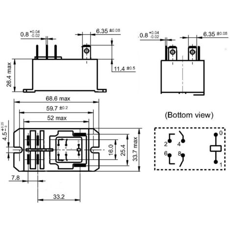 Hongfa HF92F-012D-2A21S Relais enfichable 12 V/DC 30 A 2 NO (T) 1 pc(s)